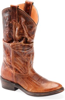 Medium Brown Double H Boot Casual Western Slouch